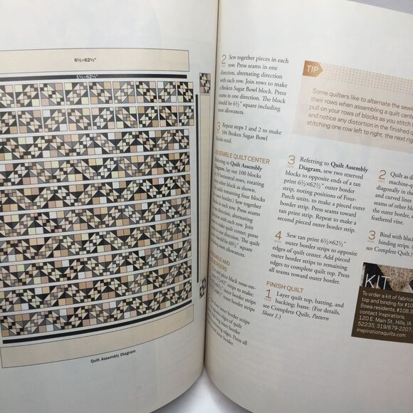 Better Homes Garden Quilt Sampler Magazine Spring Summer 2013 10 Unique Projects - Picture 9 of 10